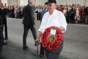 The serious side of the Pengam School Inter-Generational Club visit to Ypres in July last year